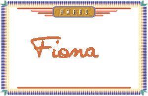 Fiona的手写英文