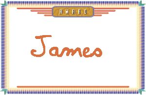 James的手写英文